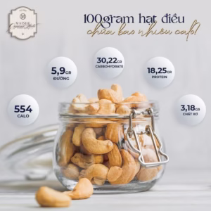 hạt điều có bao nhiêu calo