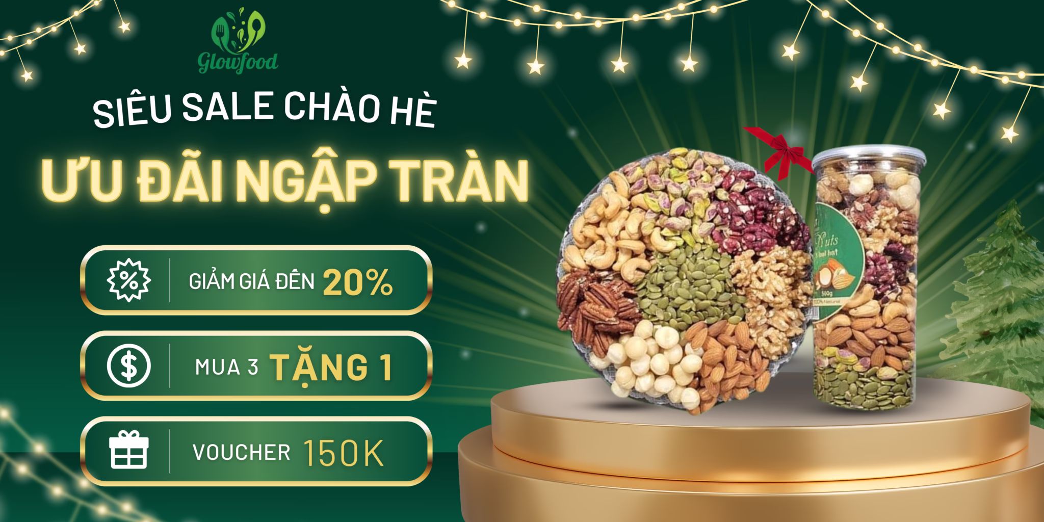 ưu đãi chào hè cùng glowfood