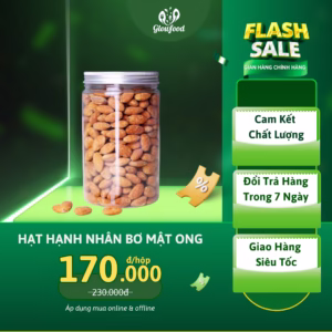 hạt hạnh nhân bơ mật ong
