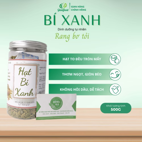 Hạt bí xanh rang bơ tỏi