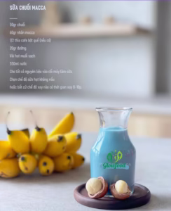 sữa macca chuối